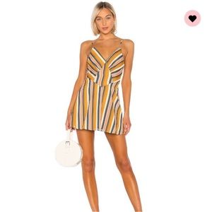House of Harlow 1960 mini dress in multi color with symmetrical lines